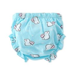 Babyhug 100% Cotton Knit Rabbit Flower & Dots Print Bloomers  Pack of 7- Multicolour
