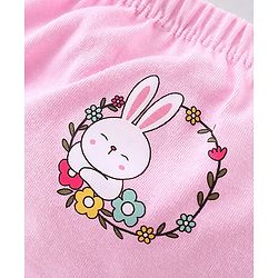 Babyhug 100% Cotton Knit Rabbit Flower & Dots Print Bloomers  Pack of 7- Multicolour