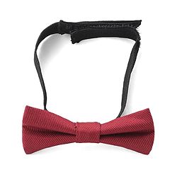 Babyhug Knit Full Sleeves Solid Color Party Shirt & Trousers with Bow & Suspender - White & Maroon