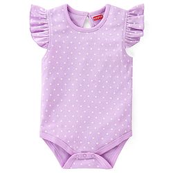 Babyhug 100% Cotton Half Sleeves Onesie With Sea Life Print Pack Of 3 - Purple Pink & Green