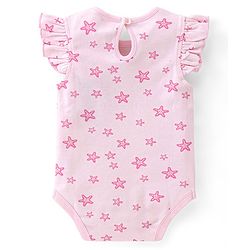 Babyhug 100% Cotton Half Sleeves Onesie With Sea Life Print Pack Of 3 - Purple Pink & Green