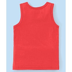 Babyhug 100% Cotton Single Jersey Knit Sleeveless Sando Stripes & Bear Print Pack Of 3 - Multicolor