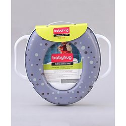 Babyhug Soft Potty Seat With Handle Bubble Print - Purple
