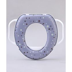 Babyhug Soft Potty Seat With Handle Bubble Print - Purple