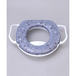Babyhug Soft Potty Seat With Handle Bubble Print - Purple