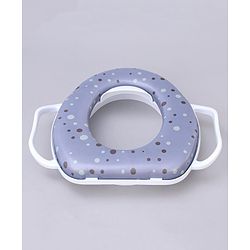 Babyhug Soft Potty Seat With Handle Bubble Print - Purple
