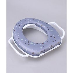 Babyhug Soft Potty Seat With Handle Bubble Print - Purple