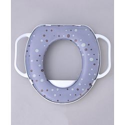 Babyhug Soft Potty Seat With Handle Bubble Print - Purple