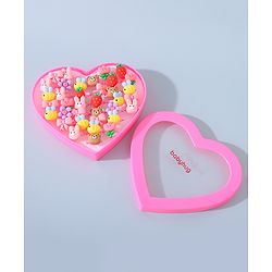Babyhug Free Size Animals & Bow Shaped Finger Ring Sets Pack of 36 - Multicolour