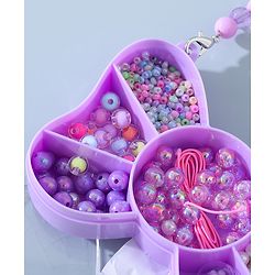 Babyhug DIY Jewellery Kit with Threads-  Multicolor
