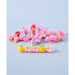 Babyhug Free Size Fruits Shaped Finger Ring Sets Pack of 36 - Multicolour