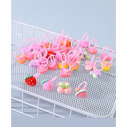 Babyhug Free Size Fruits Shaped Finger Ring Sets Pack of 36 - Multicolour
