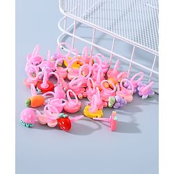 Babyhug Free Size Fruits Shaped Finger Ring Sets Pack of 36 - Multicolour