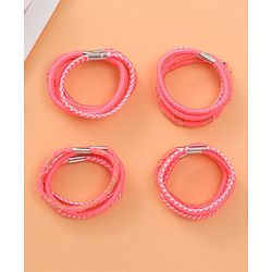 Babyhug Rubber Bands & Scrunchies Sets Free Size - Pink