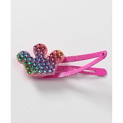 Babyhug Snap Clips with Star Applique Free Size Pack of 8  - Multicolour