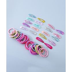 Babyhug Hair Accessories Combo Set  Free Size Multicolor - Pack of 40