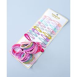 Babyhug Hair Accessories Combo Set  Free Size Multicolor - Pack of 40