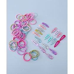 Babyhug Hair Accessories Combo Set  Free Size Multicolor - Pack of 40