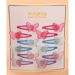 Babyhug Free Size Snap Clips Pack of 12 - Multicolor