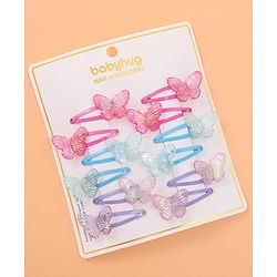Babyhug Free Size Snap Clips Pack of 12 - Multicolor