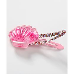 Babyhug Set of 4 Snap Clips with Shell Applique - Multicolor