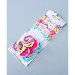 Babyhug Hair Accessories Combo Set Free Size Pack of 30 - Multicolour