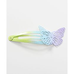 Babyhug Snap Clips with Butterfly Applique Set of 16 - Multicolor
