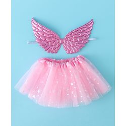 Babyhug Butterfly Wings and Costume Set - Light Pink