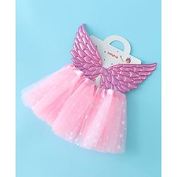 Babyhug Butterfly Wings and Costume Set - Light Pink