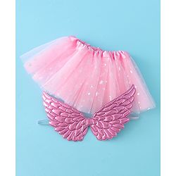 Babyhug Butterfly Wings and Costume Set - Light Pink
