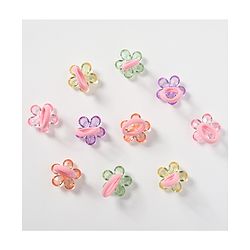 Babyhug Free Size Floral Applique Rubber Band Set Pack of 10 - Multicolor