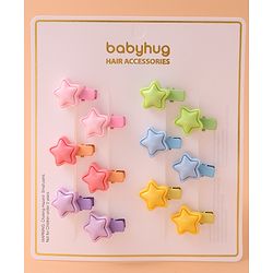 Babyhug Hair Pins and Clips Pack of 12 - Multicolor