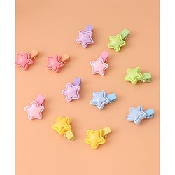 Babyhug Hair Pins and Clips Pack of 12 - Multicolor