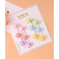 Babyhug Hair Pins and Clips Pack of 12 - Multicolor