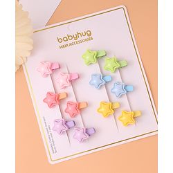 Babyhug Hair Pins and Clips Pack of 12 - Multicolor