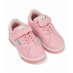 Cute Walk by Babyhug Color Block Sneakers with Velcro Closure - Pink