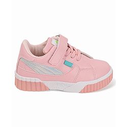 Cute Walk by Babyhug Color Block Sneakers with Velcro Closure - Pink