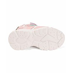 Cute Walk by Babyhug Sneakers With Velcro Closure & Logo Print - Pink