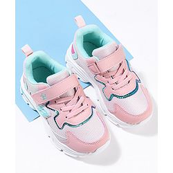 Cute Walk by Babyhug Sneakers With Velcro Closure - Pink