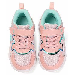 Cute Walk by Babyhug Sneakers With Velcro Closure - Pink