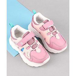 Cute Walk by Babyhug Sneakers Shoes With Velcro Closure Solid - Purple