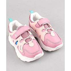 Cute Walk by Babyhug Sneakers Shoes With Velcro Closure Solid - Purple