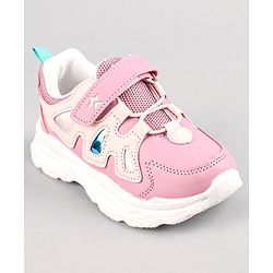 Cute Walk by Babyhug Sneakers Shoes With Velcro Closure Solid - Purple
