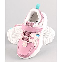 Cute Walk by Babyhug Sneakers Shoes With Velcro Closure Solid - Purple