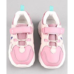 Cute Walk by Babyhug Sneakers Shoes With Velcro Closure Solid - Purple