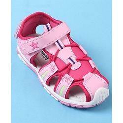 Cute Walk by Babyhug Velcro Closure Sandals  - Pink
