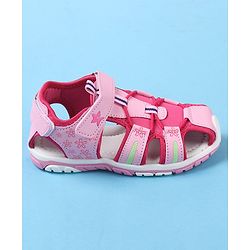 Cute Walk by Babyhug Velcro Closure Sandals  - Pink