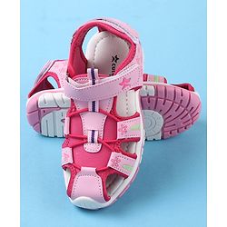 Cute Walk by Babyhug Velcro Closure Sandals  - Pink