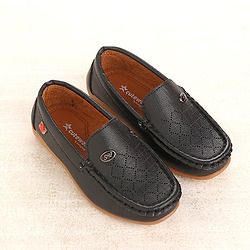 Cute Walk by Babyhug Party Wear Loafer Shoes - Black
