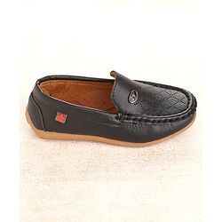 Cute Walk by Babyhug Party Wear Loafer Shoes - Black